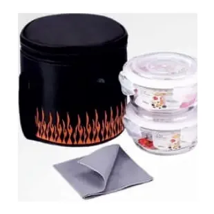 Glass Tiffin 2 Container