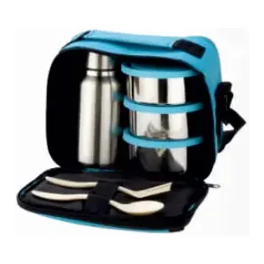 3 Container Tiffin with Steel Bottle