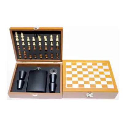 Hip Flask Chess 4pcs Set