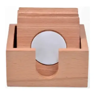 Tea Coaster with Metal Plate