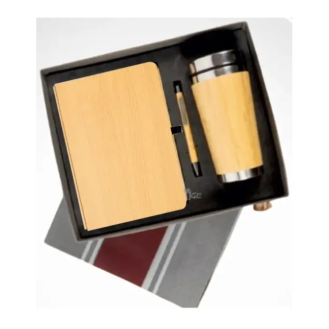 3-in-1 Wooden Cup with Diary Set – 3-in-1 Gift Sets