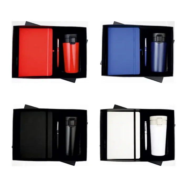 3-in-1 Elastic Diary with Flip Cup Set
