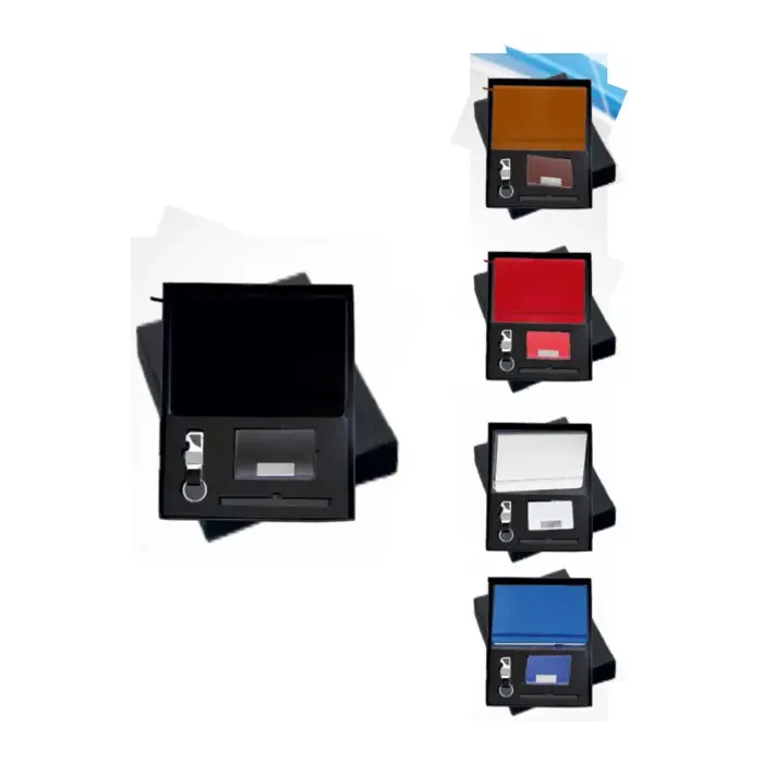 3-in-1 Diary with Keychain & Cardholder Set