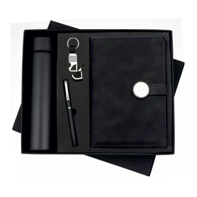 4-in-1 Bottle Round Magnet Diary Set