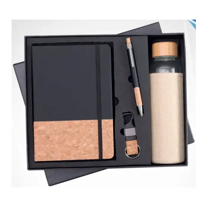 1 Glass Bottle Black Crock Diary Set