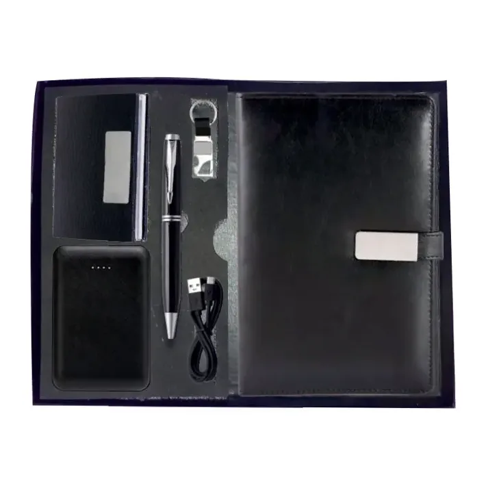 5-in-1 Magnet Diary Cardholder Powerbank Pen Keychain Set – 5-in-1 Gift Sets
