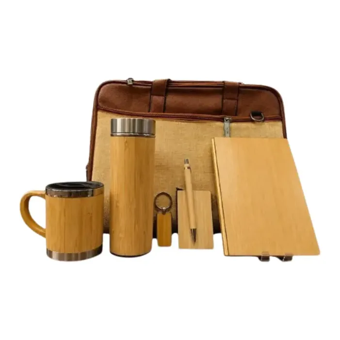 Wooden Laptop Bag Gift Set