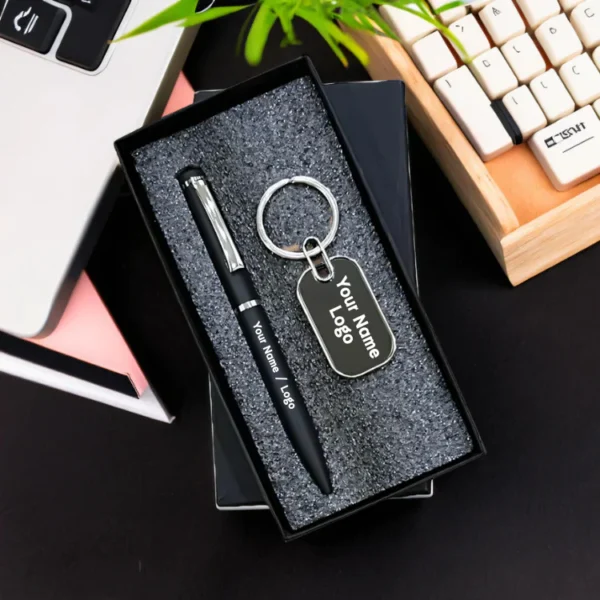 Personalized Pen & Keychain Set - Corporate Gift